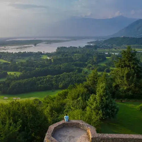 Kashmir valley view over Srinagar